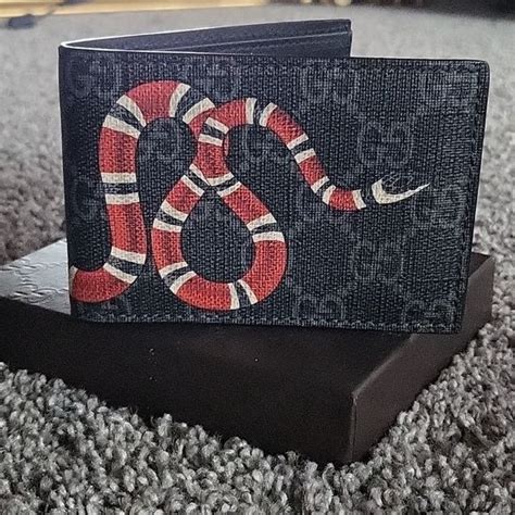 gucci snake face|authentic gucci snake wallet.